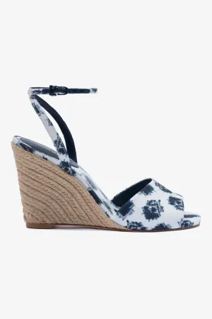 Larroud?? x Jonathan Cohen Yves Wedge In Tiedye Ocean Linen