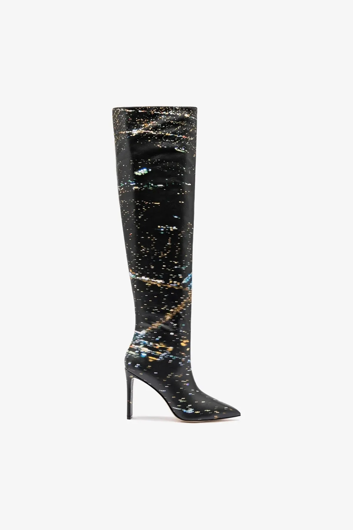 Larroud?? x Libertine Boot In Black LAX Printed Leather