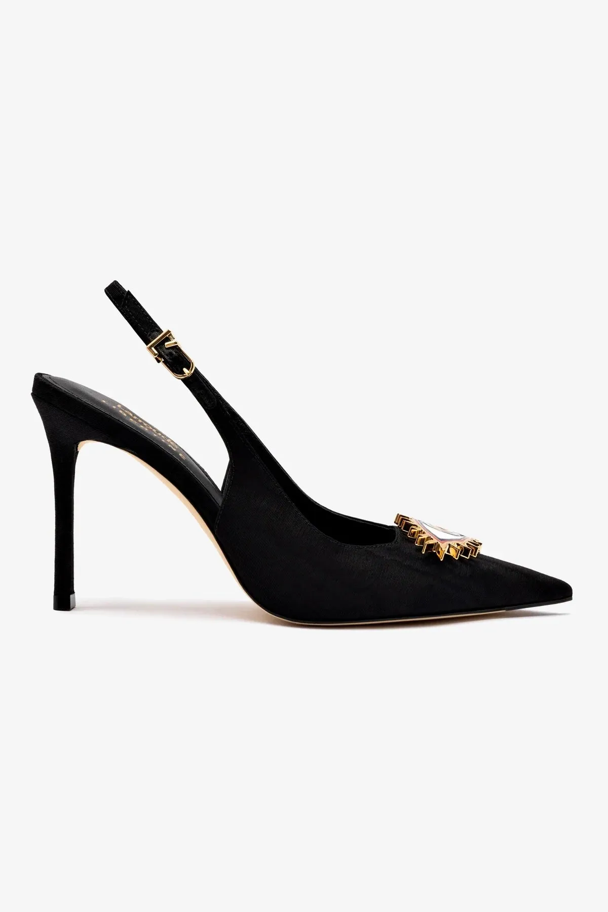 Larroud?? x Libertine Eye Pump Hi In Black Fabric