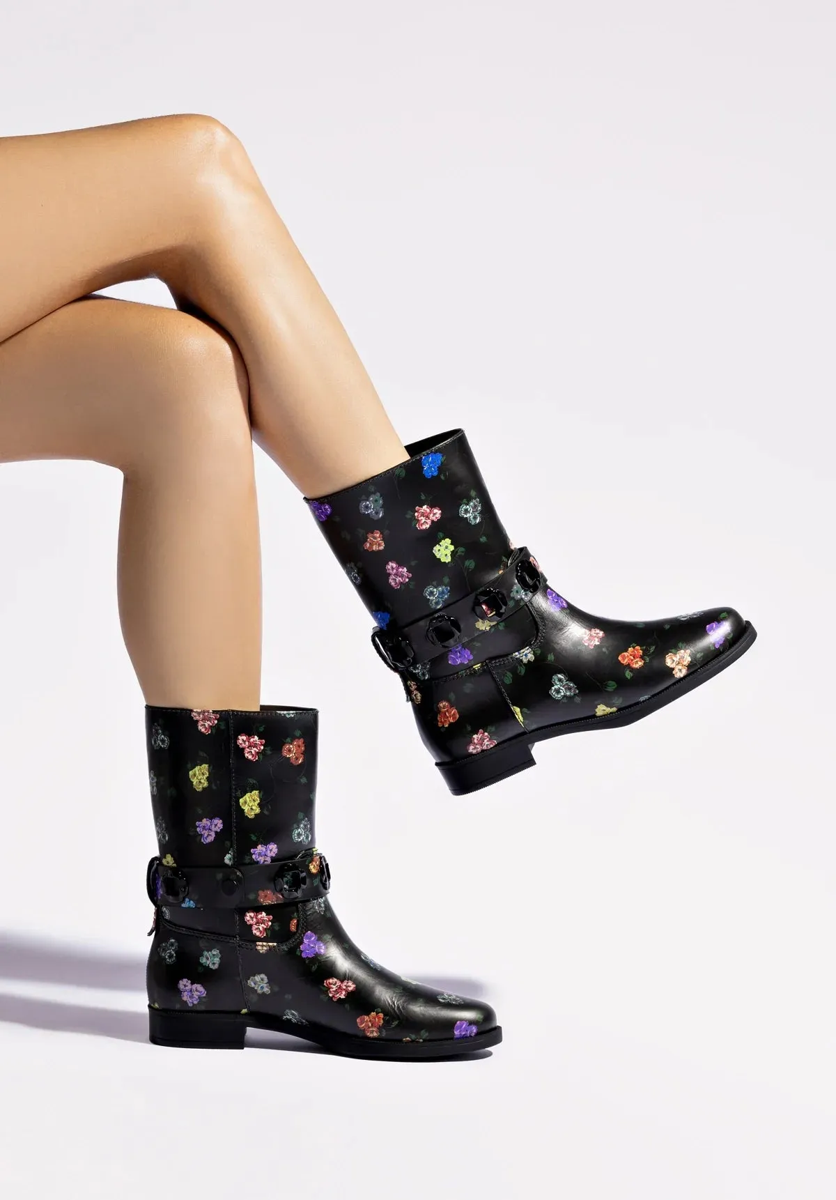 Larroud?? x Libertine Milan Flat Bootie In Antique Primrose