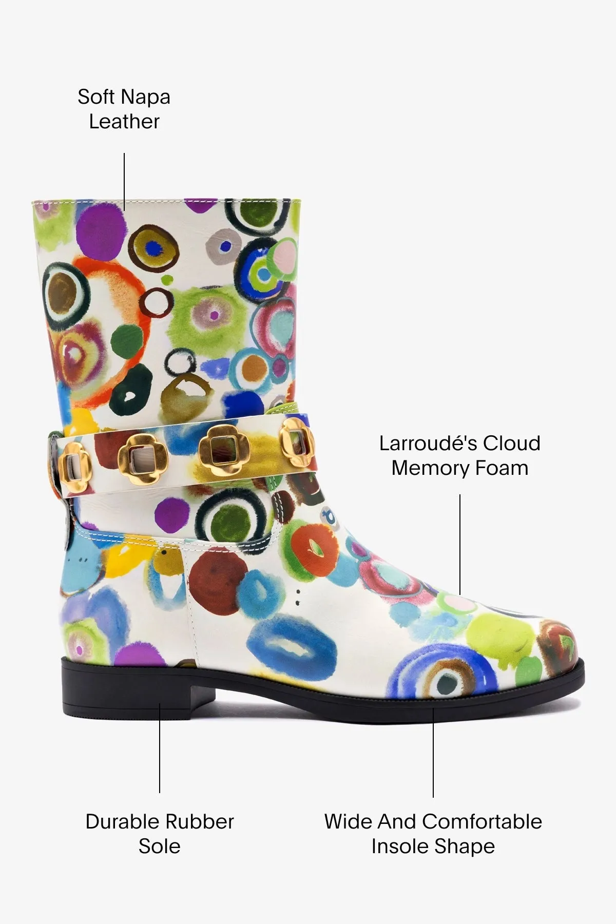 Larroud?? x Libertine Milan Flat Bootie In JH Gouache