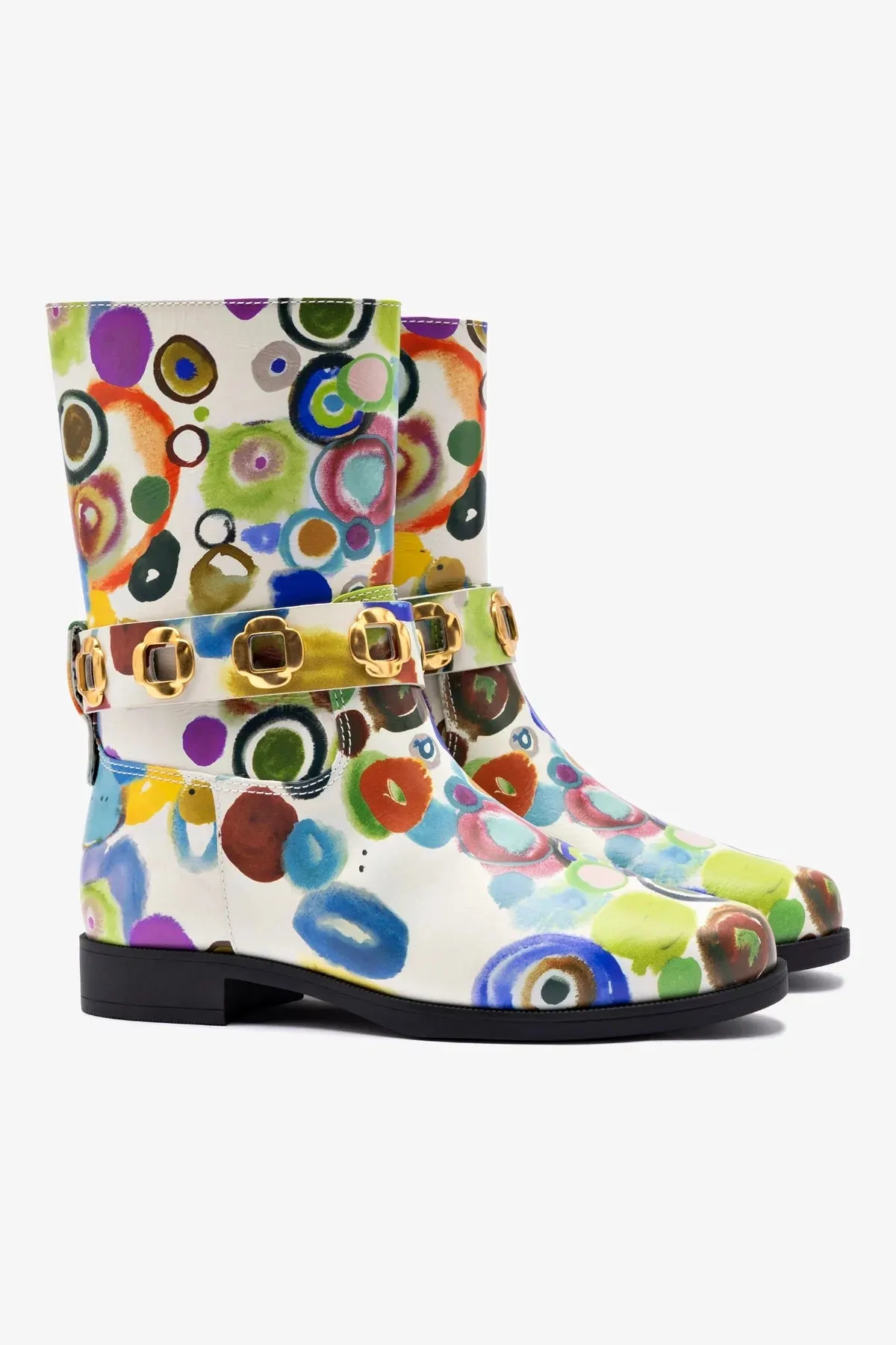 Larroud?? x Libertine Milan Flat Bootie In JH Gouache