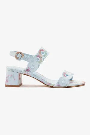 Larroud?? x Markarian Florence Broderie In Apple Blue Floral Ikat
