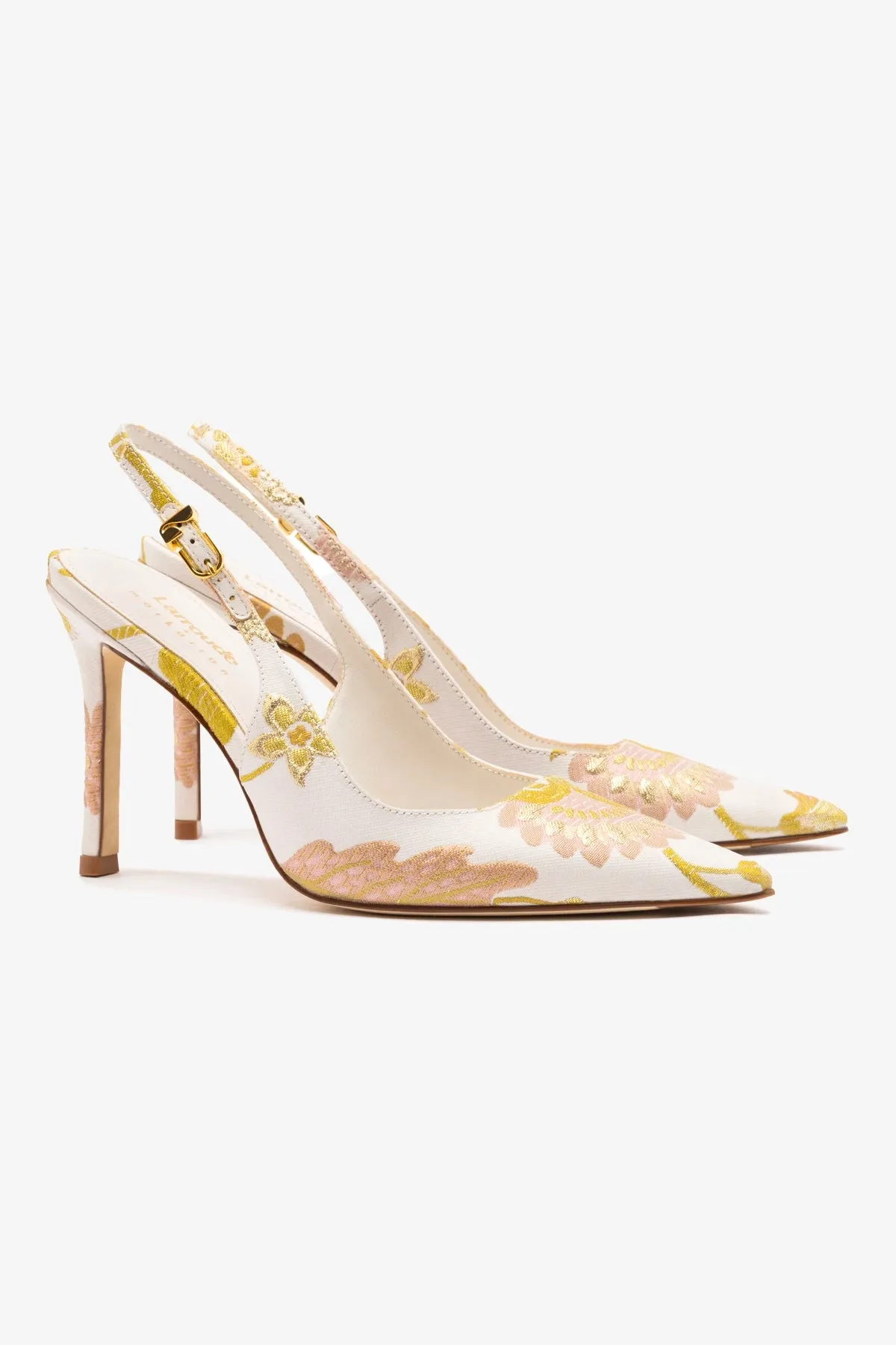 Larroud?? x Markarian Kaitlan Pump In Yvette Floral Brocade