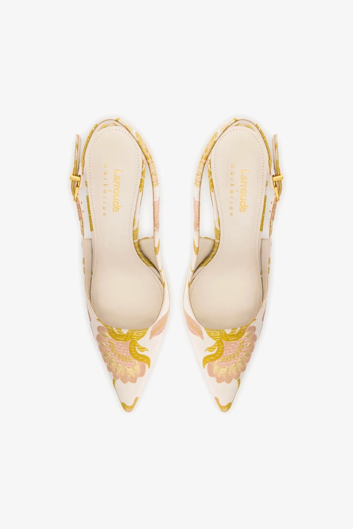 Larroud?? x Markarian Kaitlan Pump In Yvette Floral Brocade