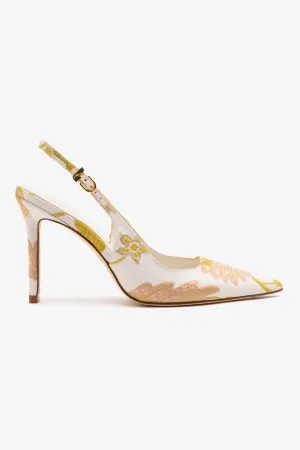 Larroud?? x Markarian Kaitlan Pump In Yvette Floral Brocade