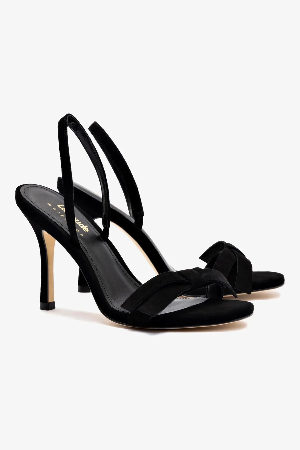 Larroud?? x Markarian Sandal In Black Suede