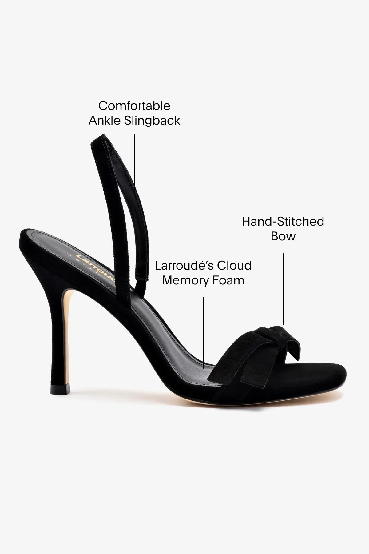 Larroud?? x Markarian Sandal In Black Suede