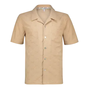 MADDOX DARK STONE EMBOSSED SHIRT