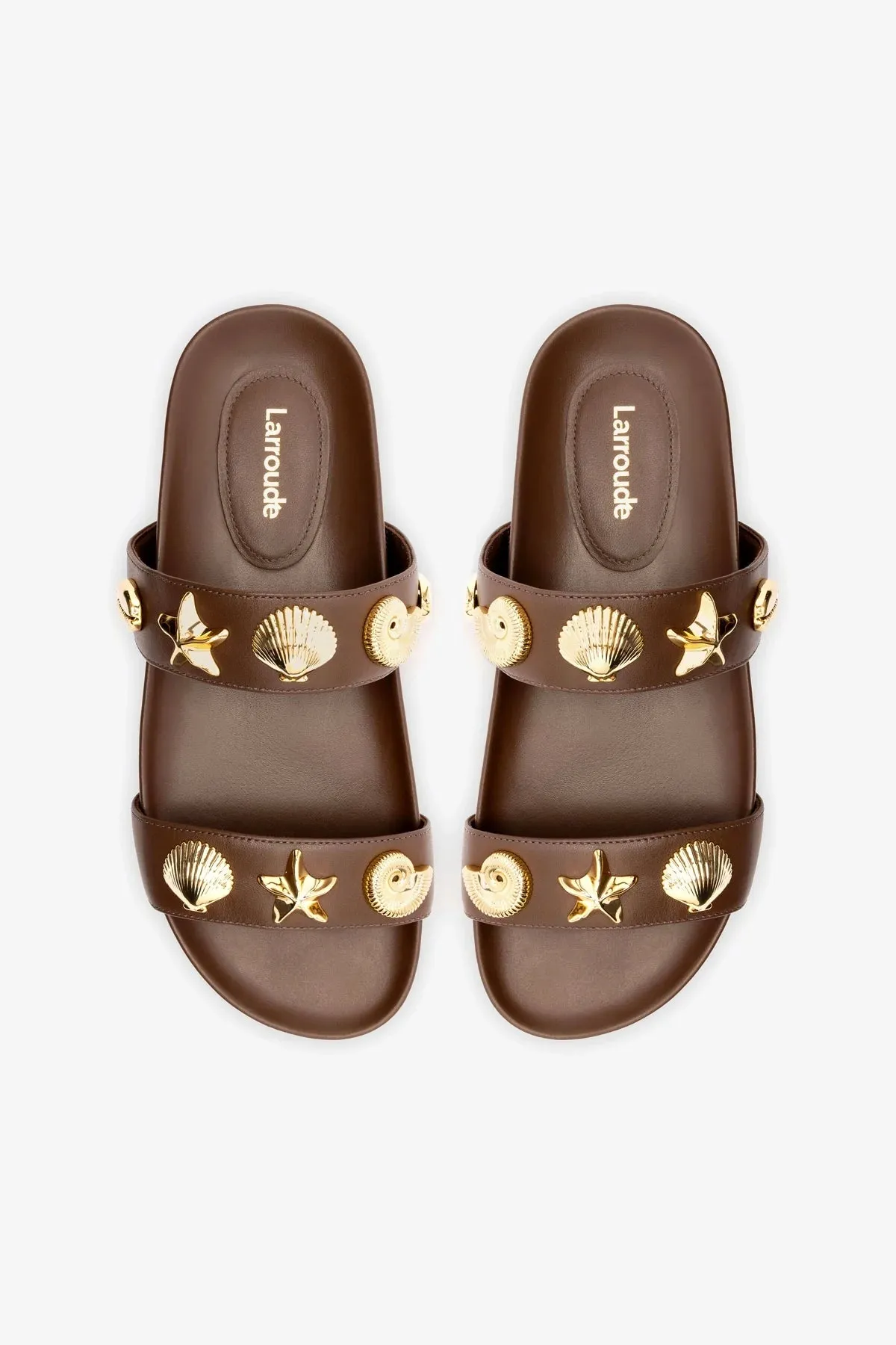 Madison Slide In Brown Leather