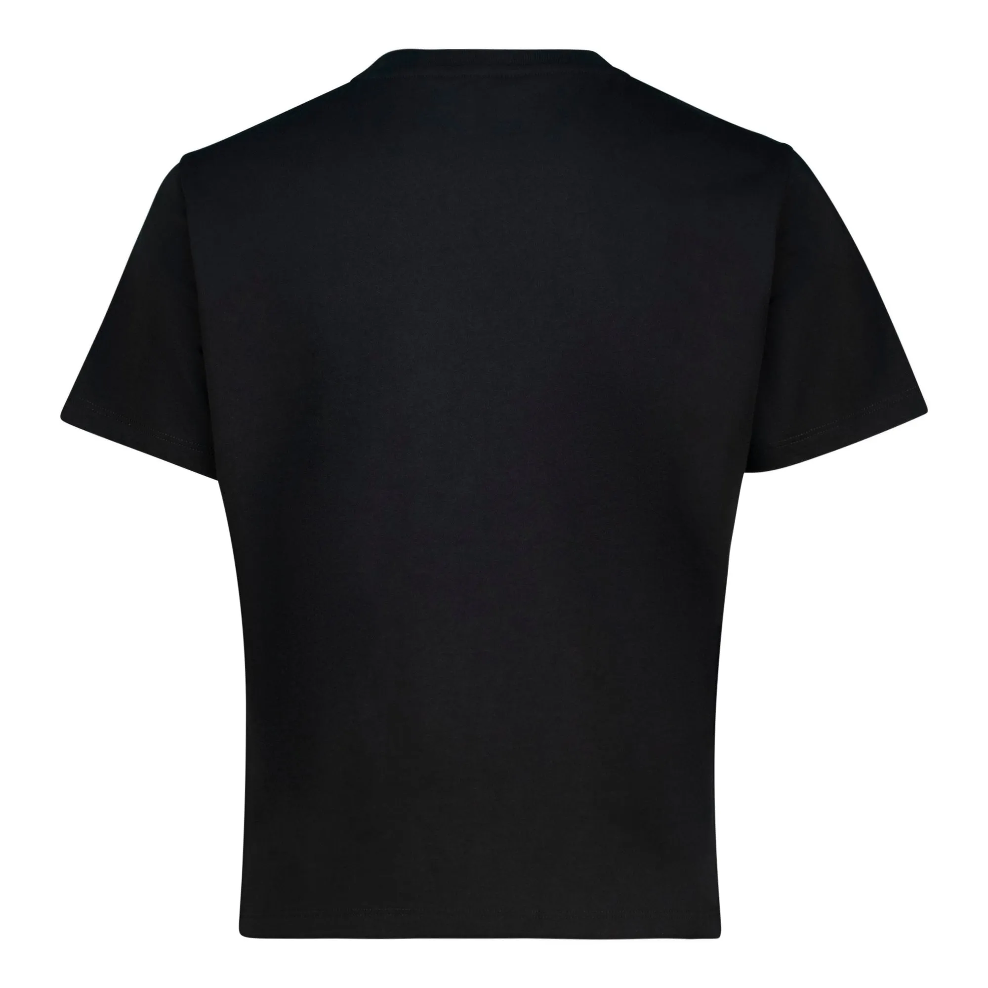 MALISSA BLACK METALLIC LOGO BOXY T-SHIRT