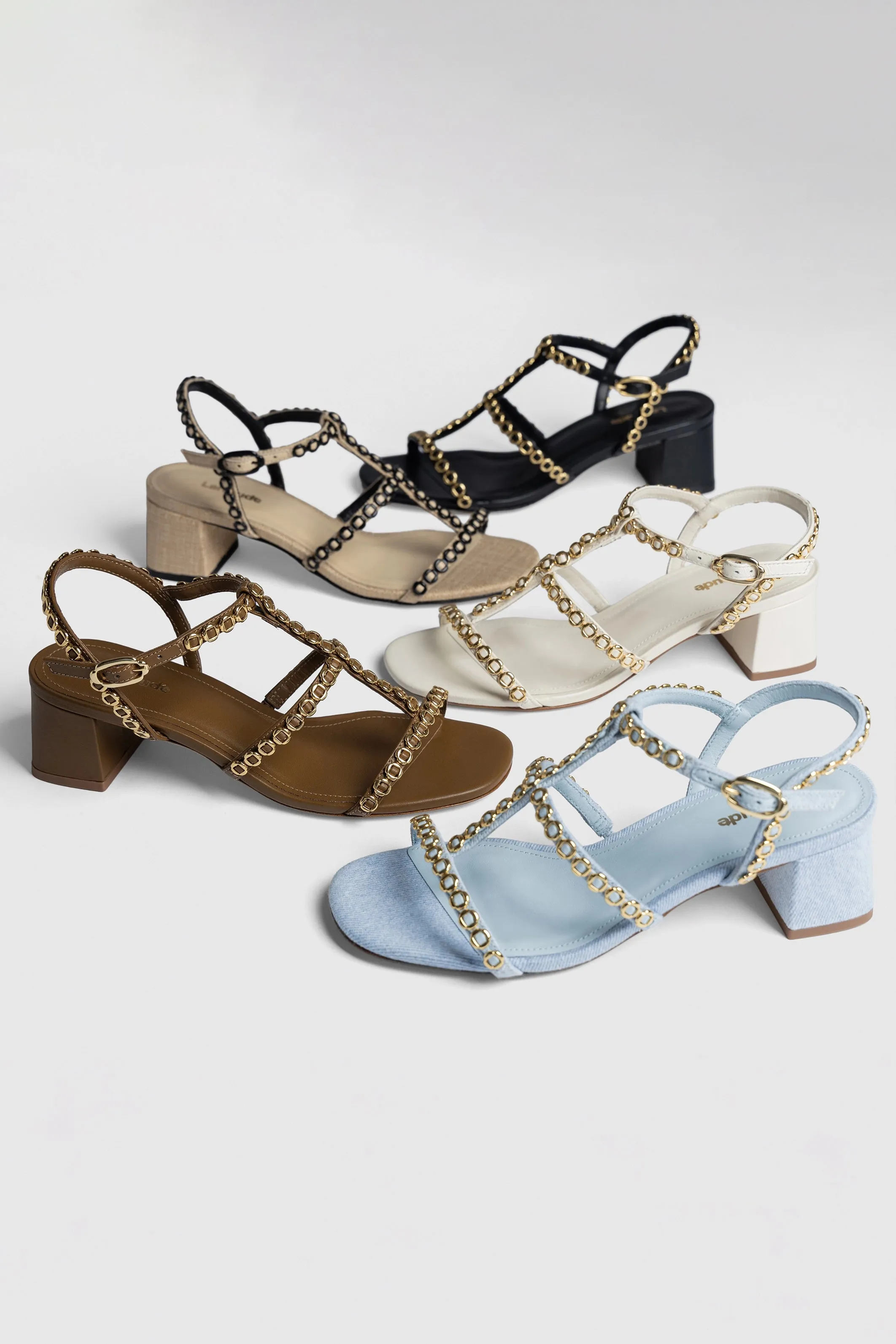 Milanina Block Sandal In Beige Raffia