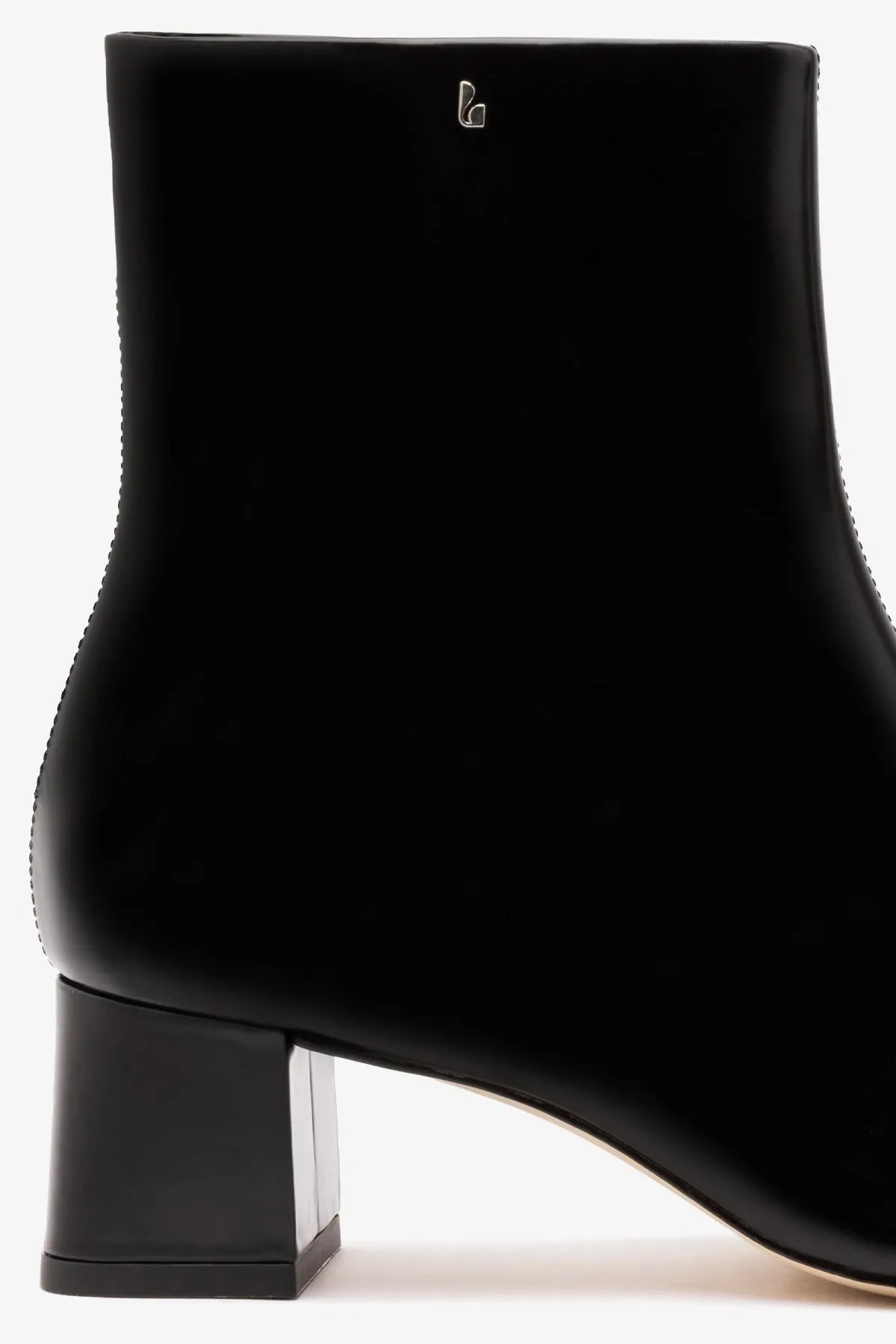 Mini Edie Boot In Black Box Leather