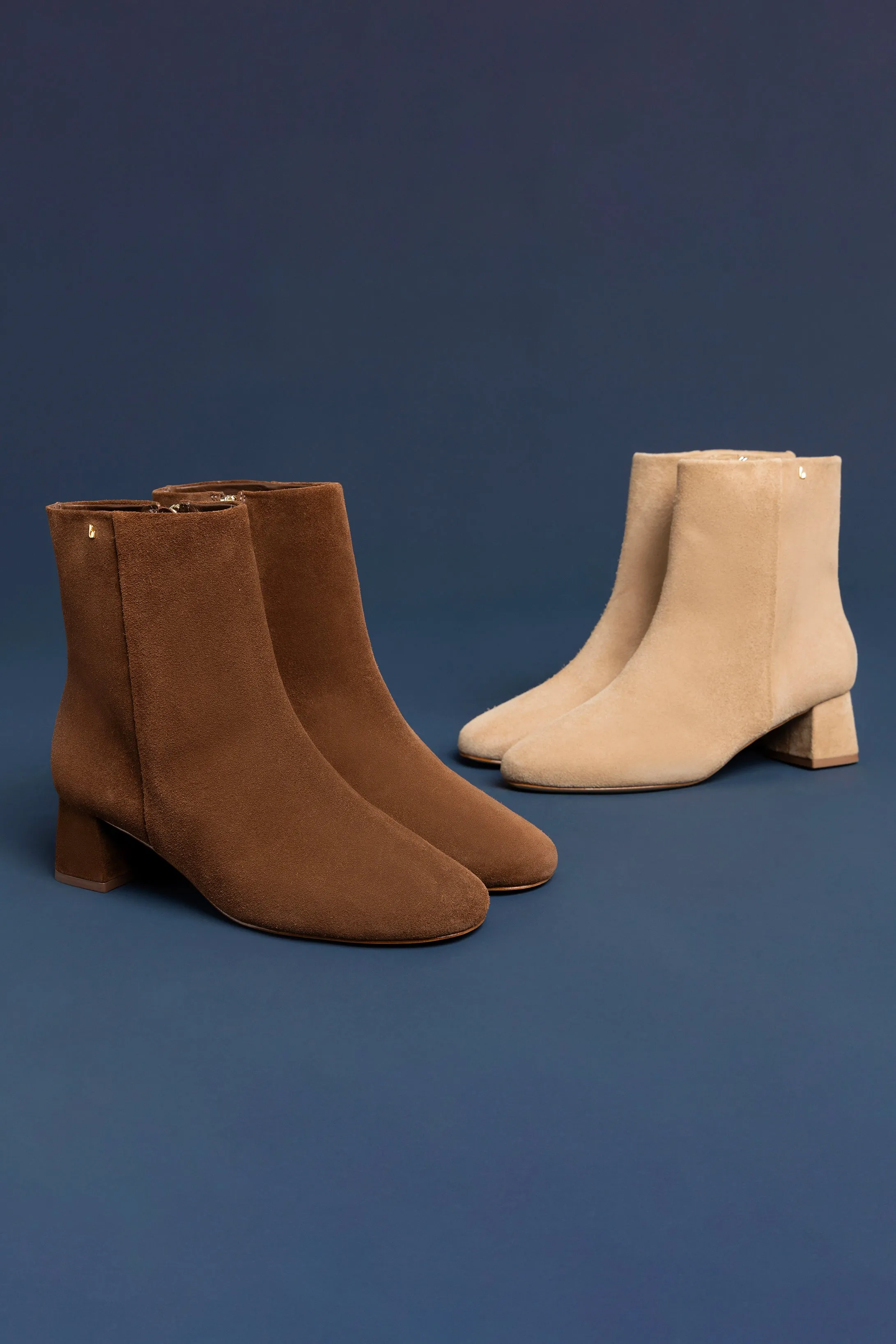 Mini Edie Boot In Burnt Umber Suede