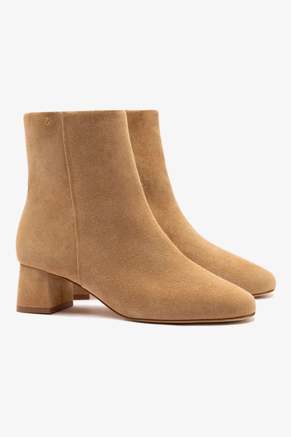 Mini Edie Boot In Peanut Suede