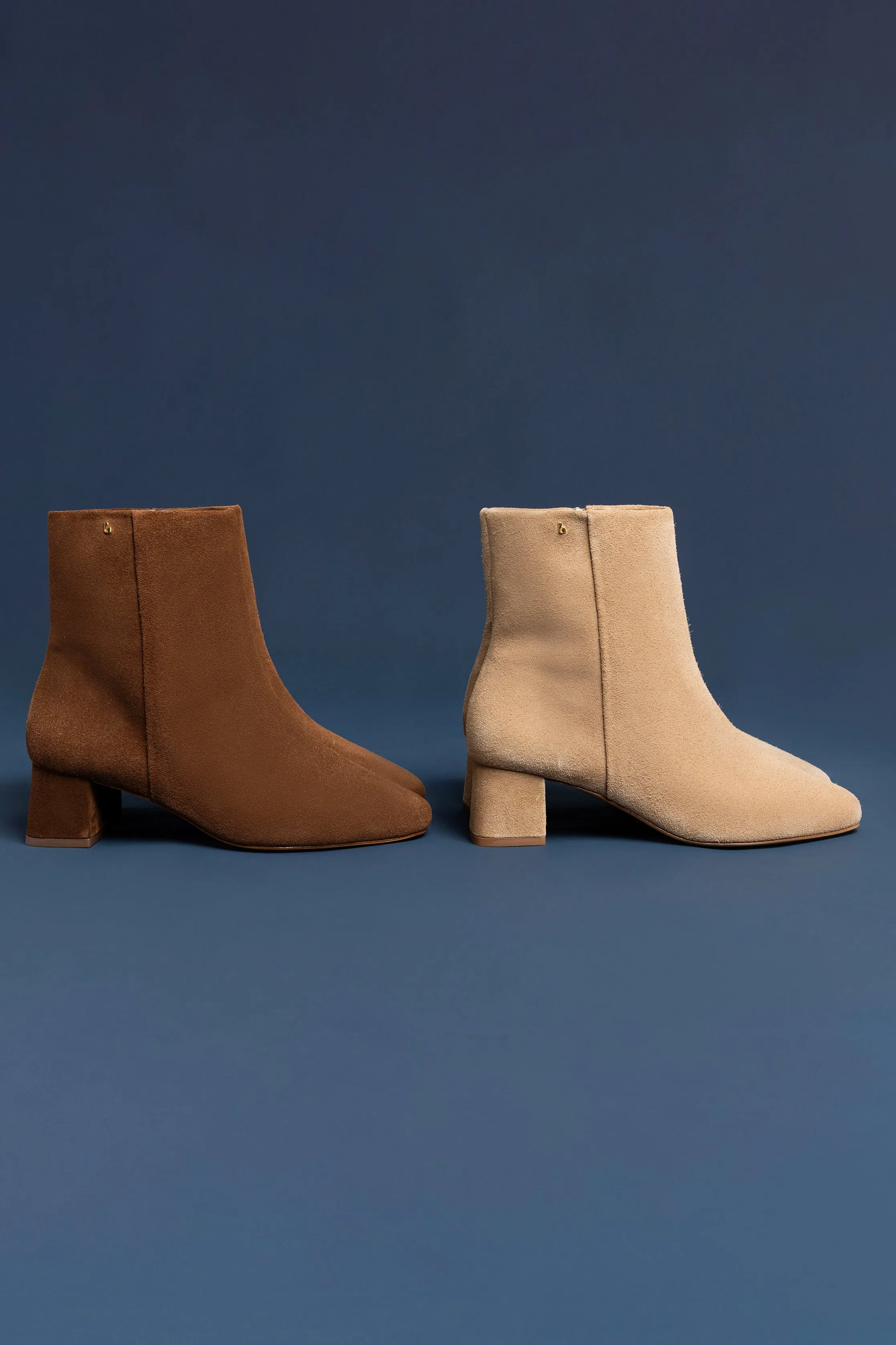 Mini Edie Boot In Peanut Suede