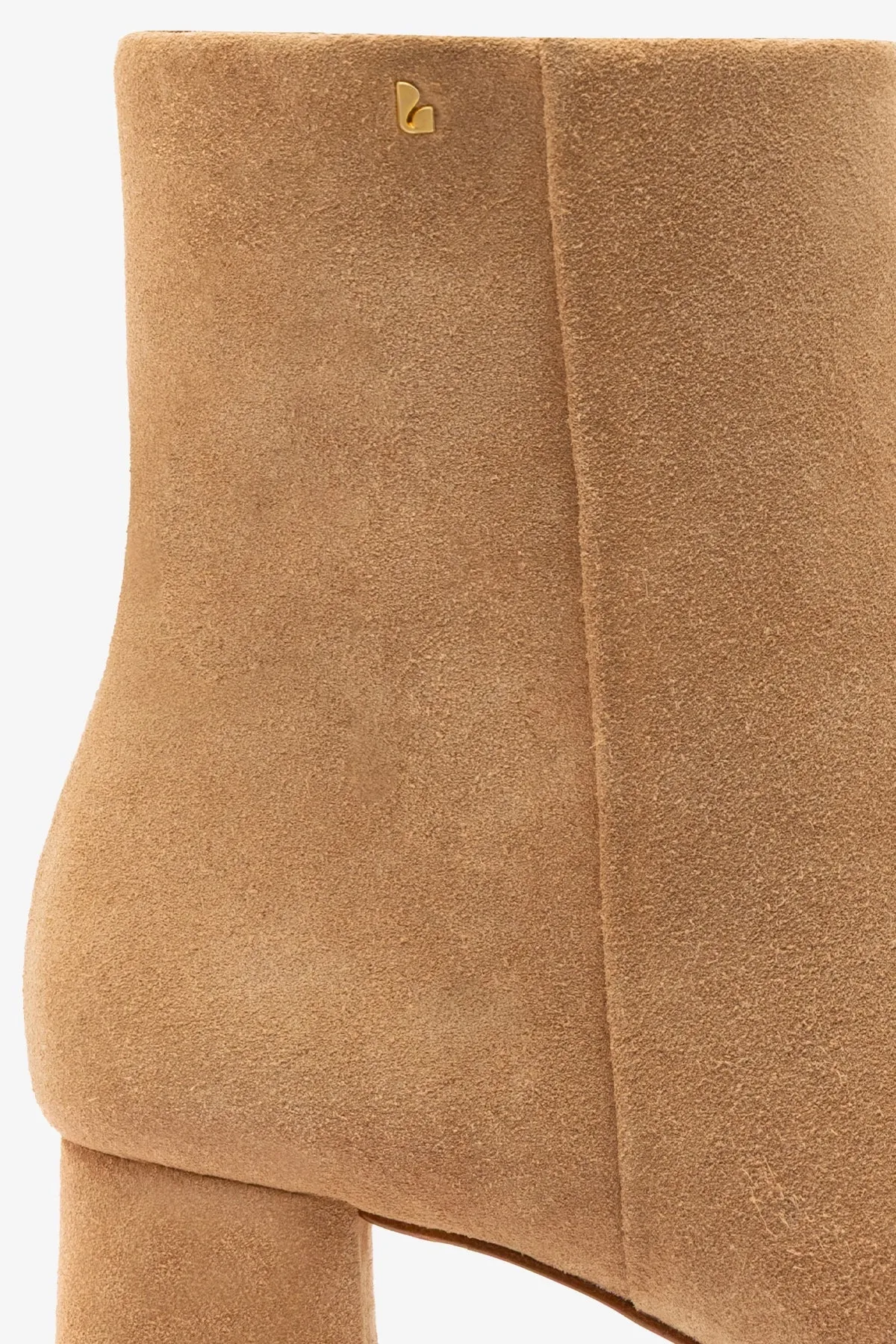 Mini Edie Boot In Peanut Suede