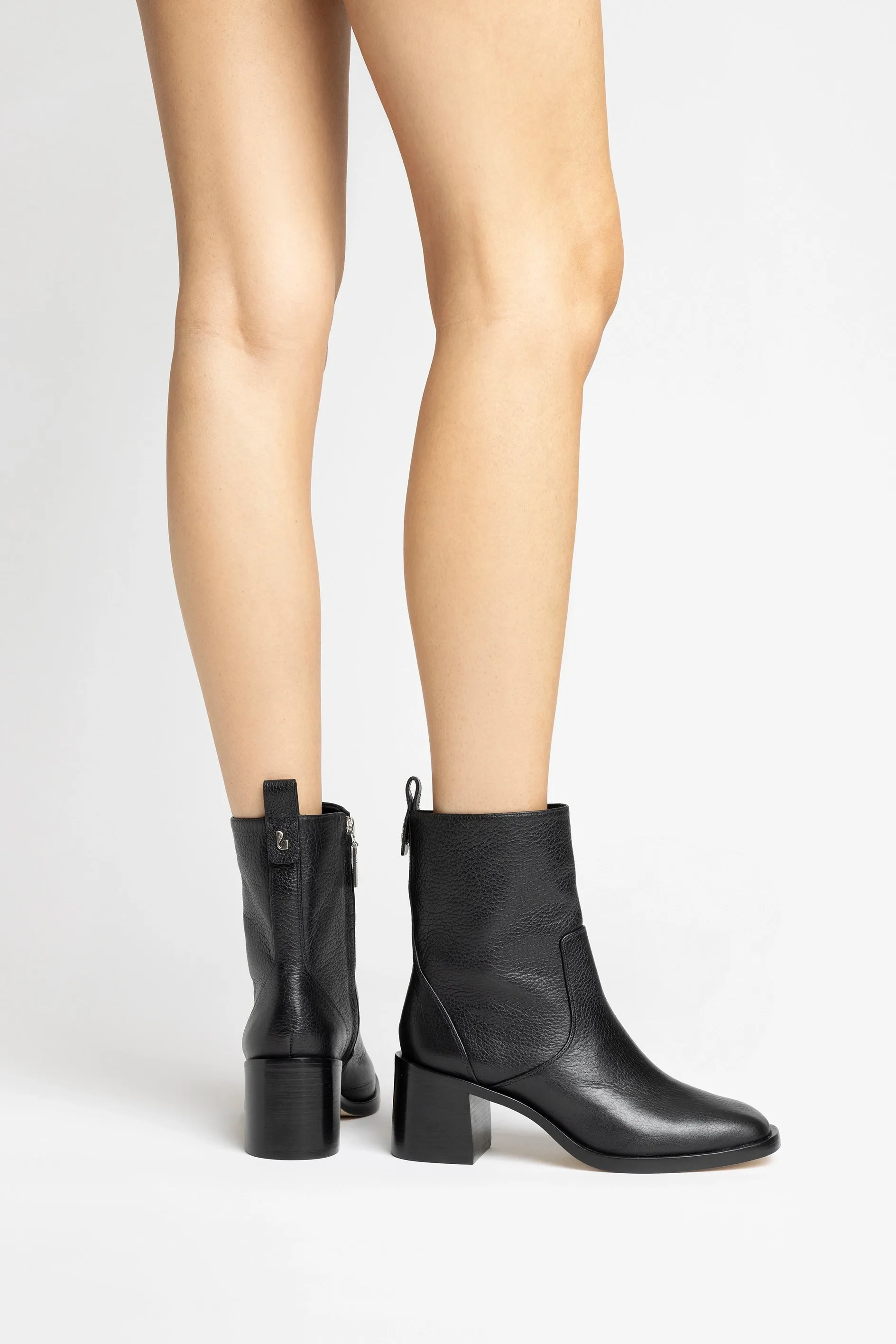 Mini Ricky Boot In Black Leather