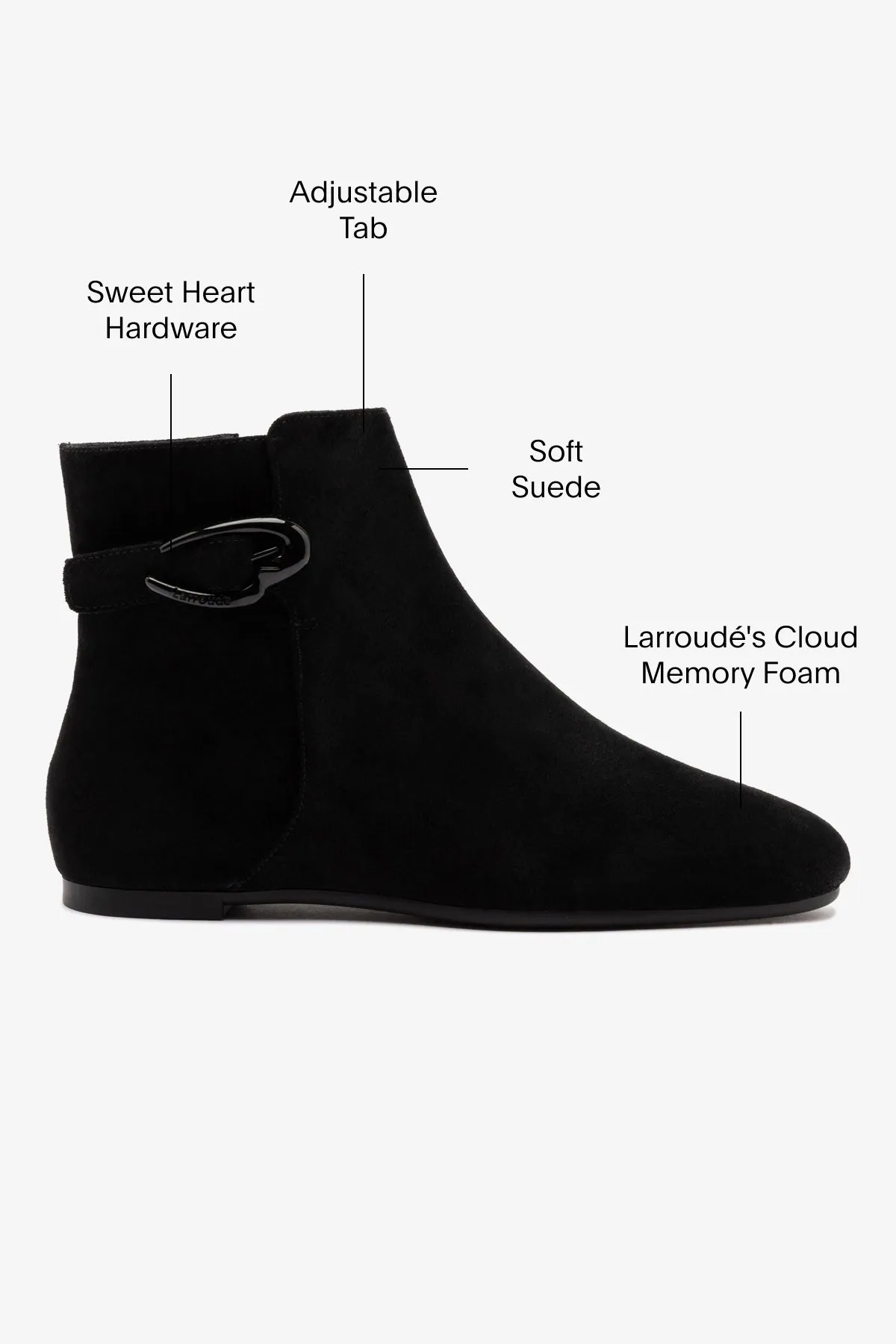 Mini Verona Boot In Black Suede