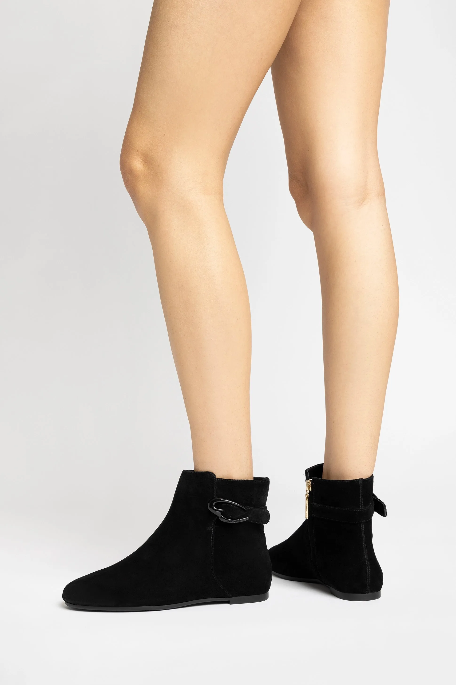 Mini Verona Boot In Black Suede