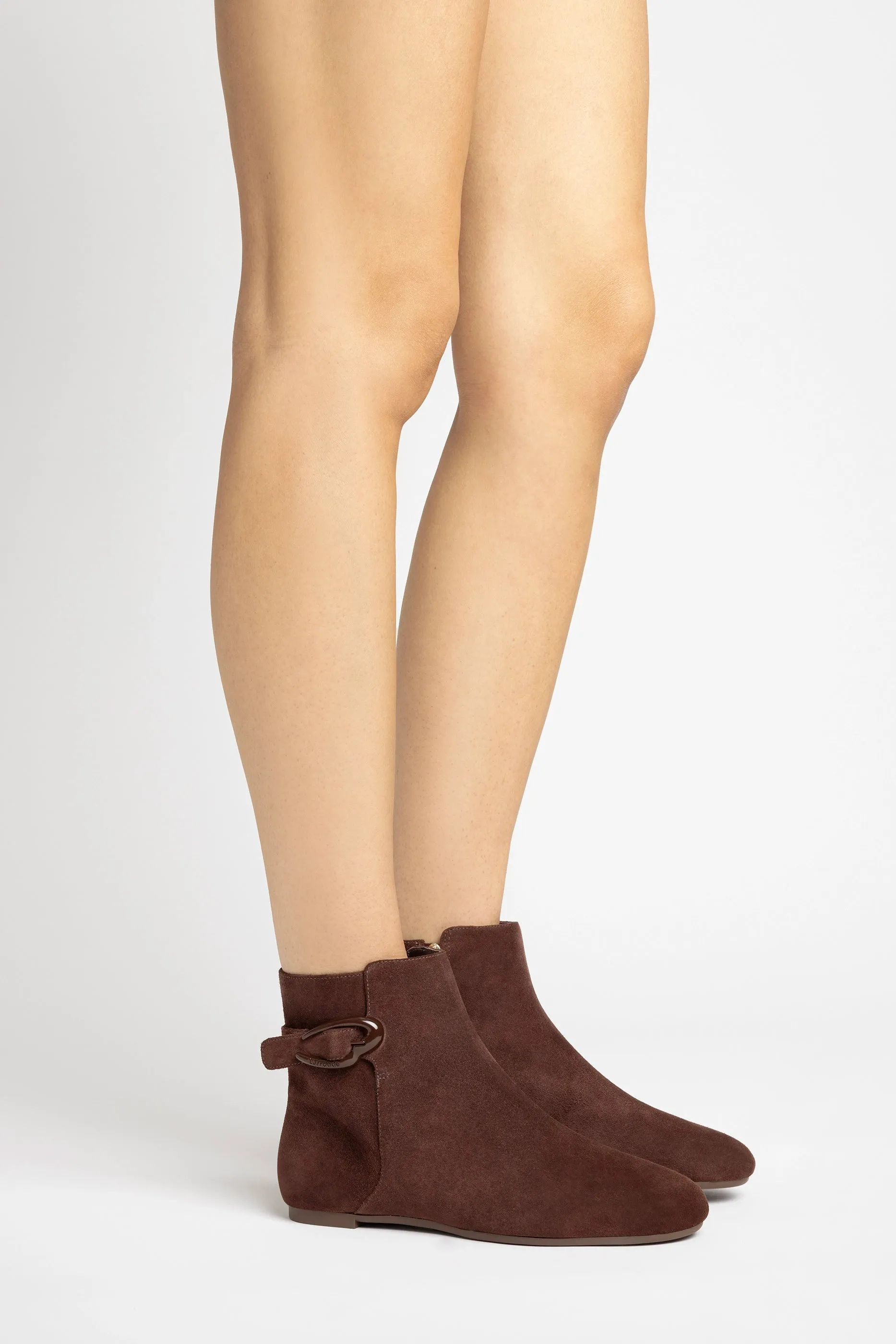 Mini Verona Boot In Brown Suede