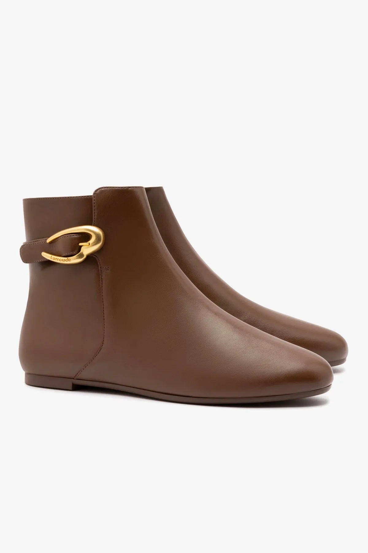 Mini Verona Boot In Burnt Umber Leather