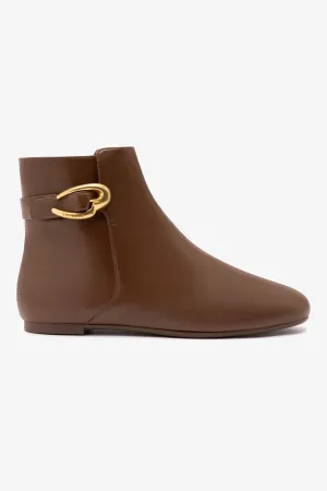 Mini Verona Boot In Burnt Umber Leather