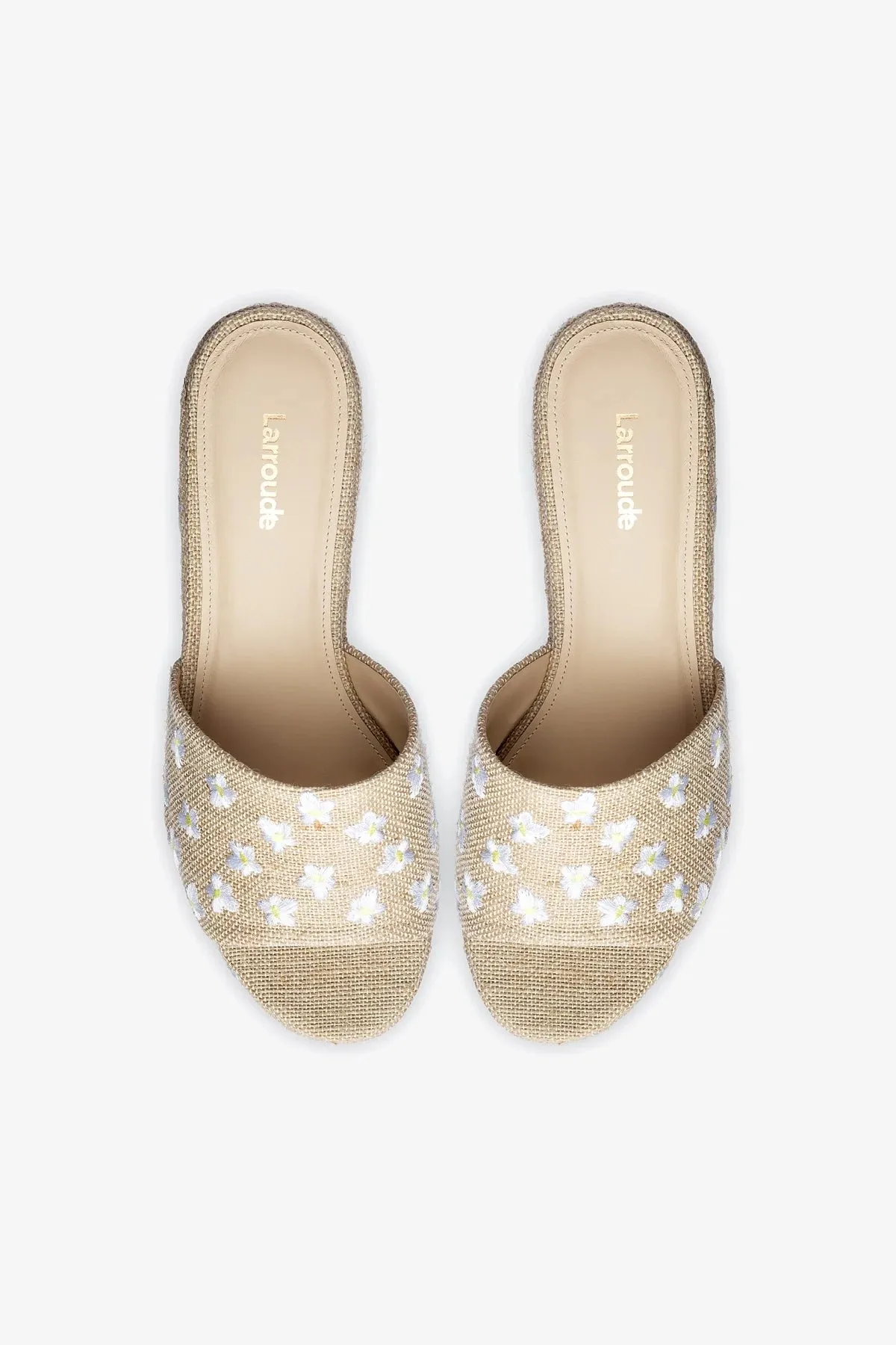 Miso Platform Sandal In Raw Linen