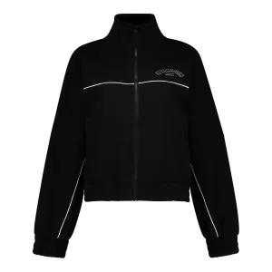 NATALIE BLACK OVERSIZED ZIP THROUGH SCUBA SWEAT