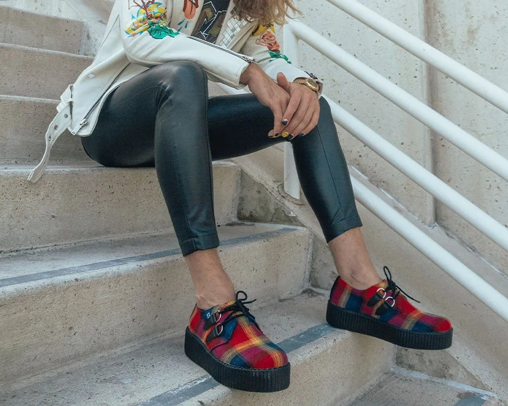 Orange Plaid D-Ring Viva Creeper