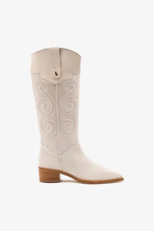 Paloma Boot In Mushroom Grey Suede
