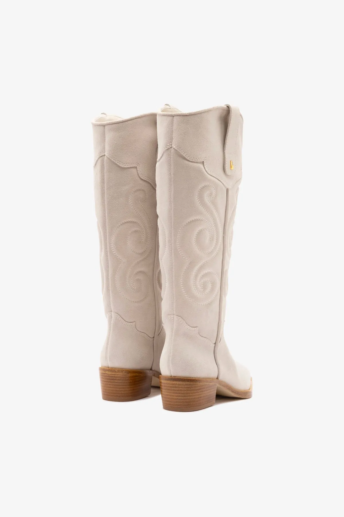 Paloma Boot In Mushroom Grey Suede