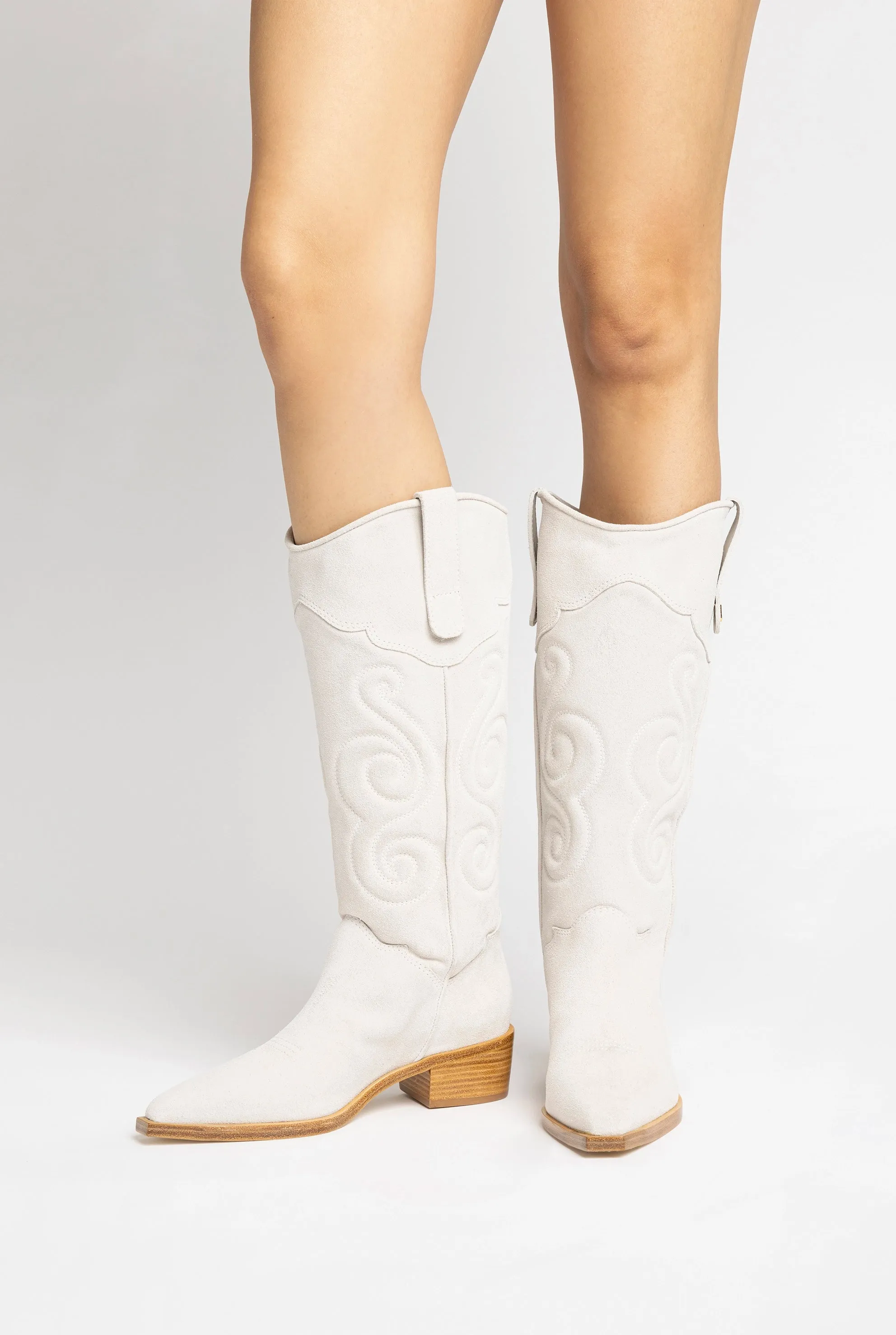 Paloma Boot In Mushroom Grey Suede