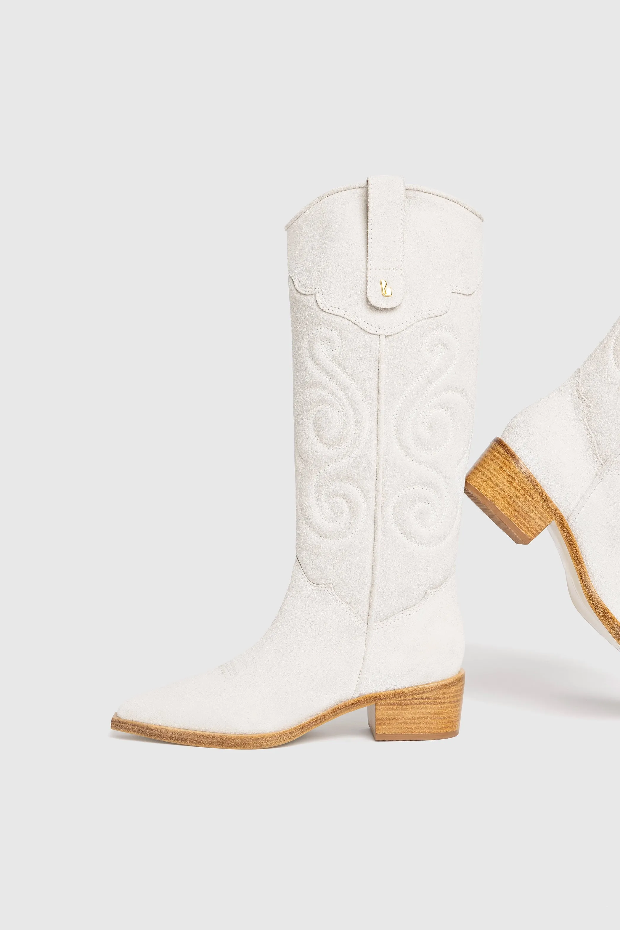 Paloma Boot In Mushroom Grey Suede