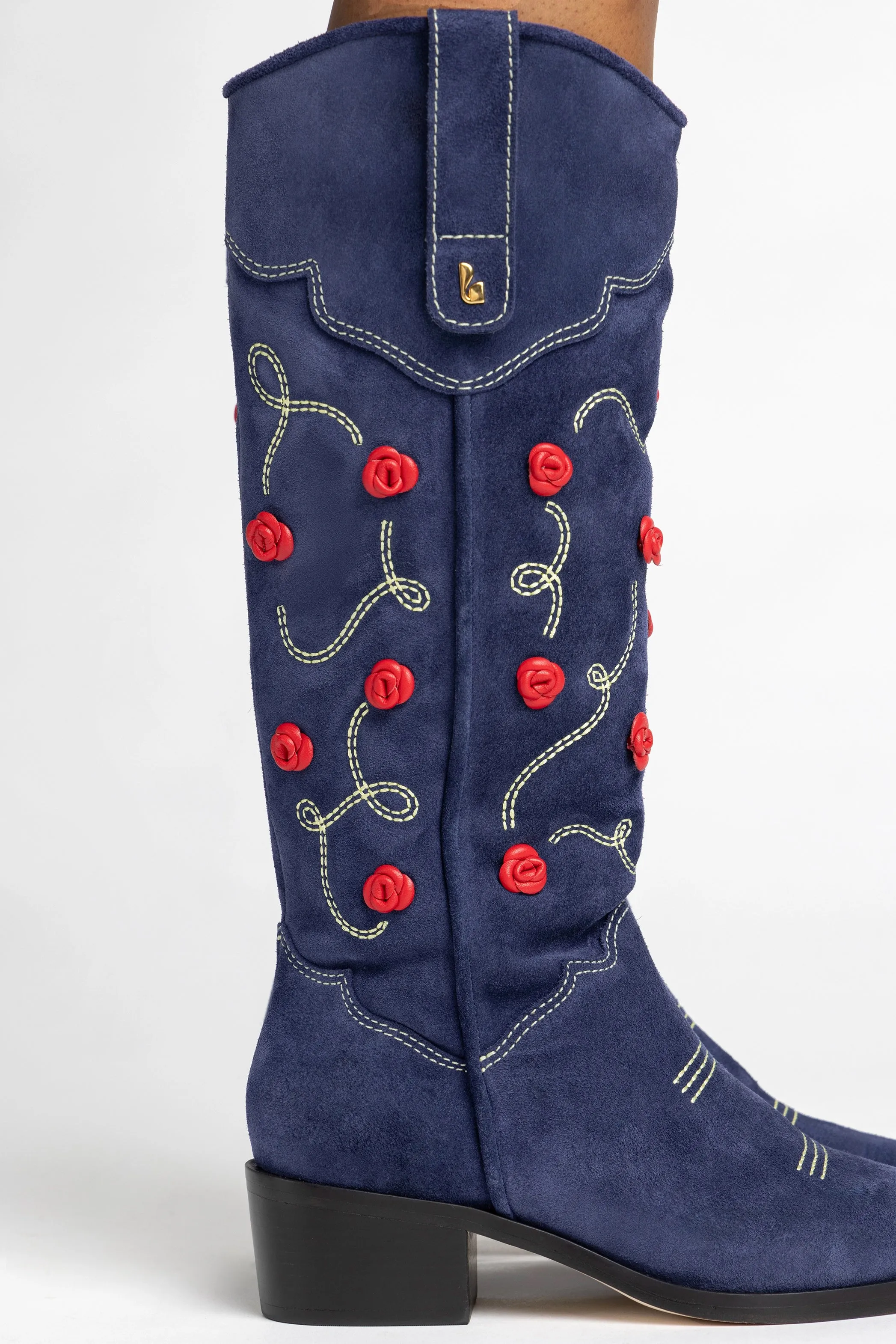 Paloma Boot In Navy Suede