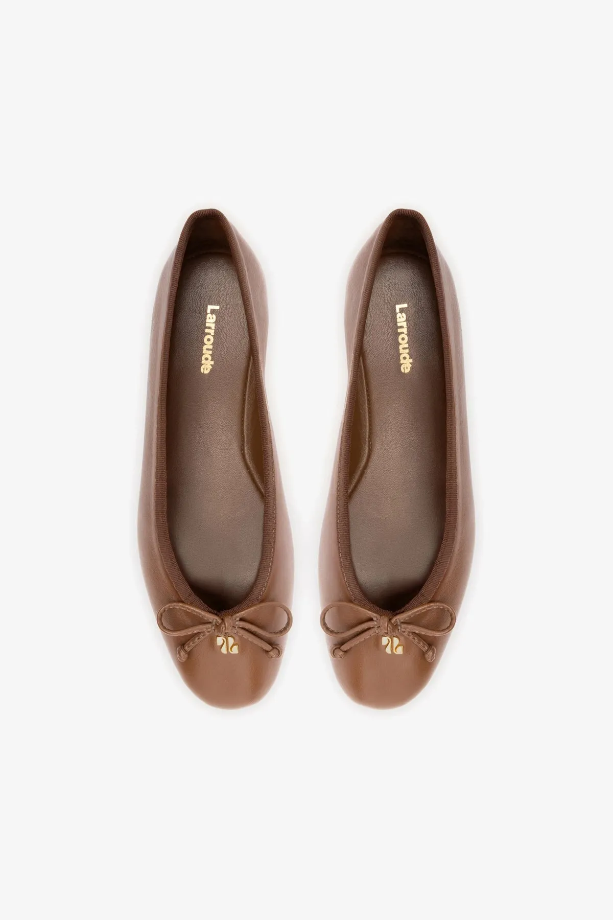 Pavlova Ballet Flat In Burnt Umber Leather