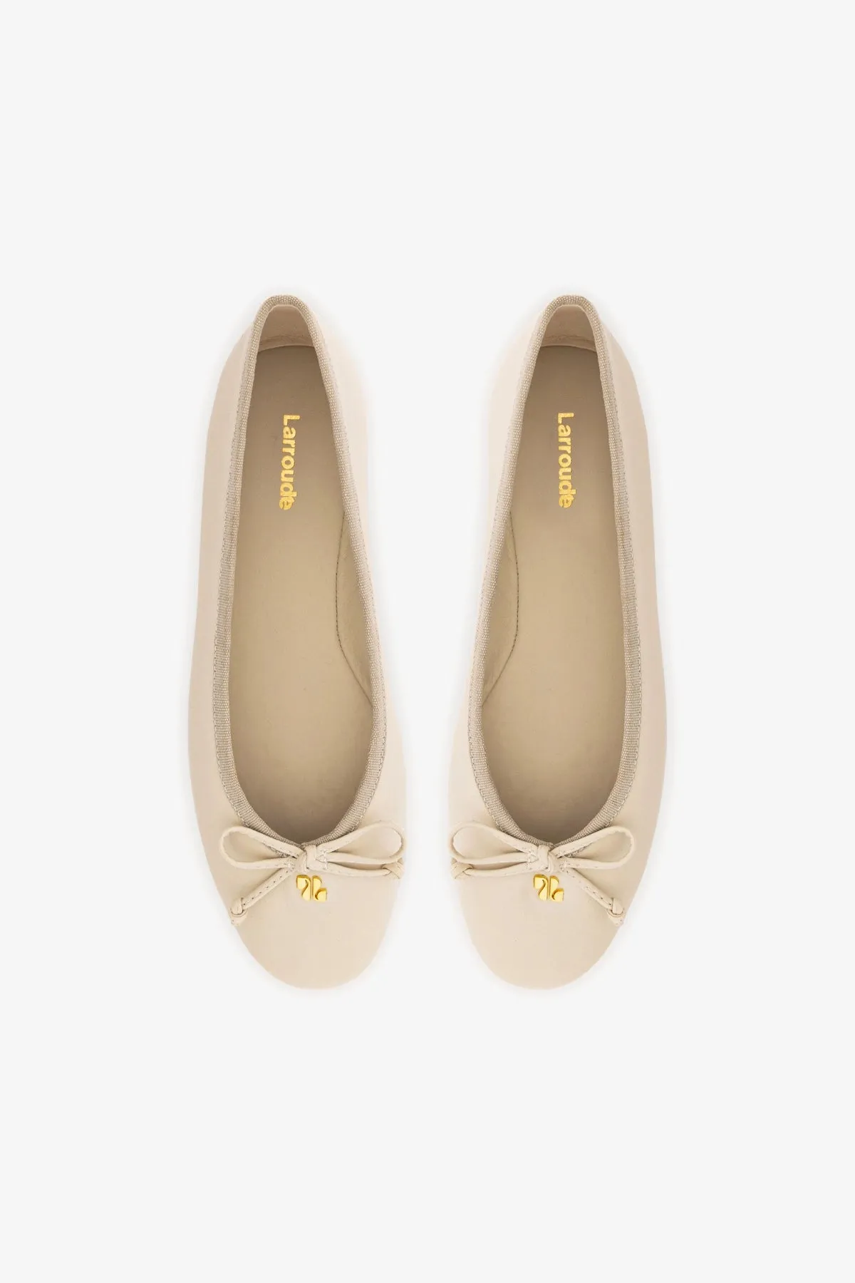 Pavlova Ballet Flat In Mushroom Grey Leather