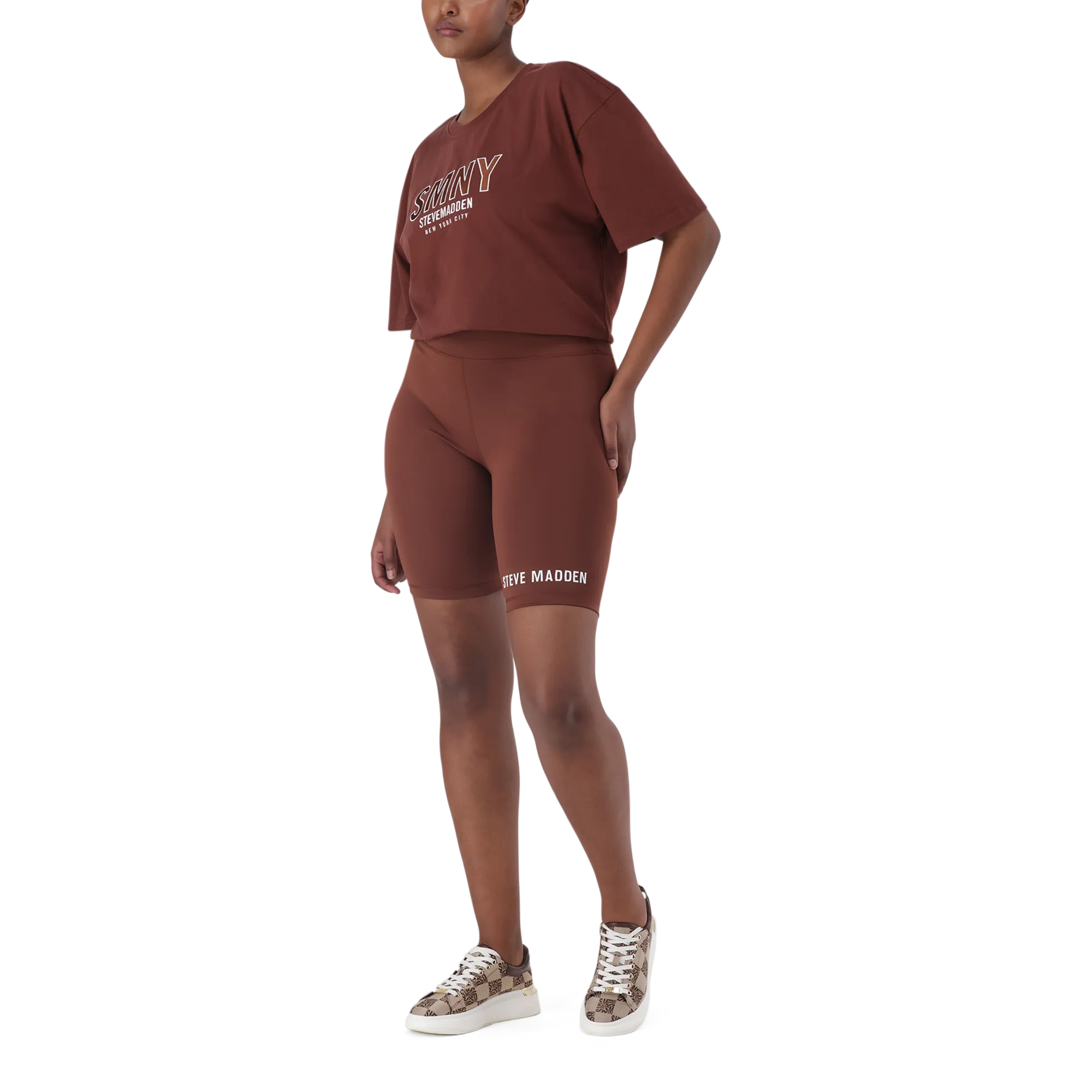QUINN TOBACCO BIKER SHORTS