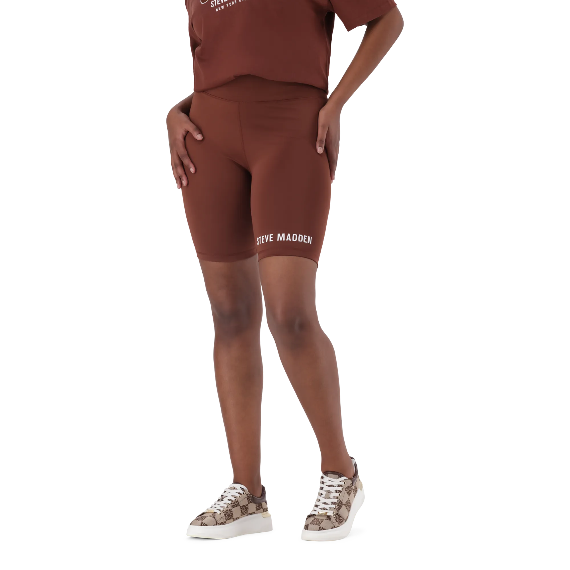QUINN TOBACCO BIKER SHORTS