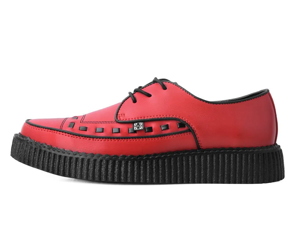 Red TUKskin? Lace Up Creeper