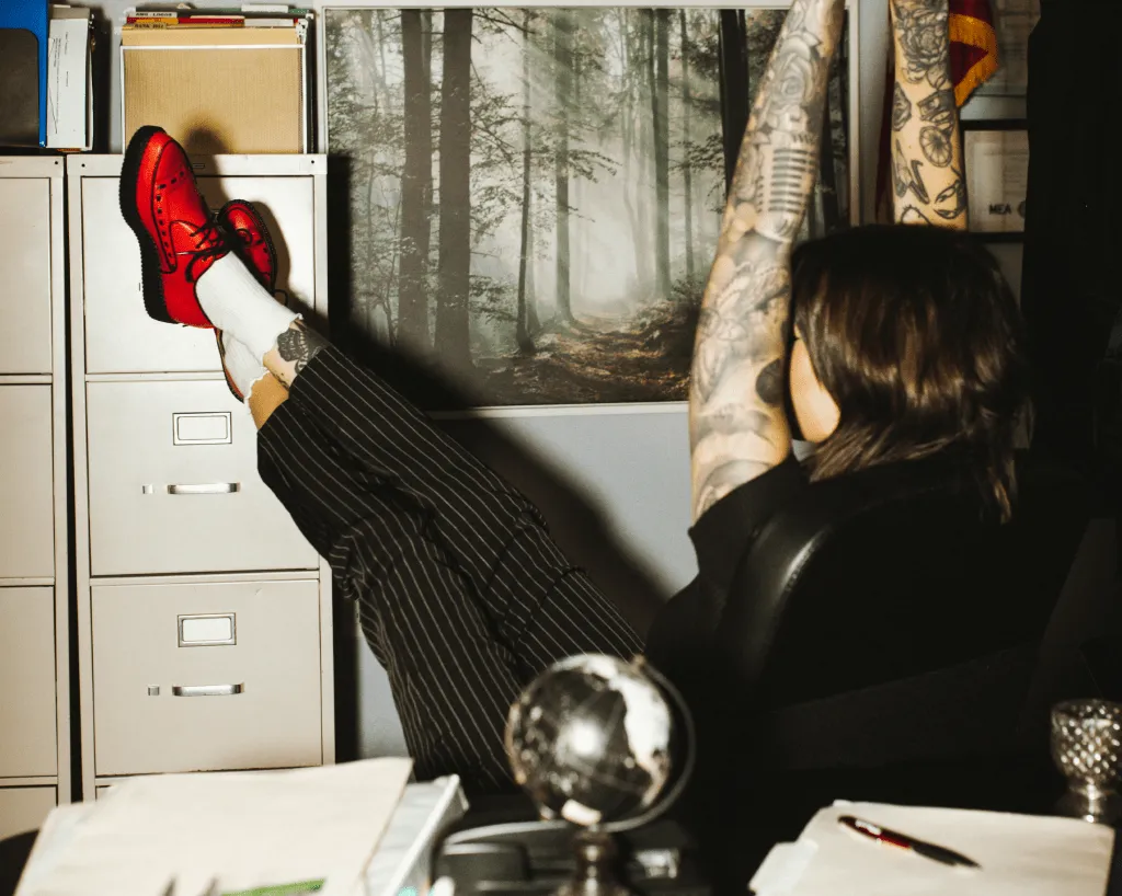 Red TUKskin? Lace Up Creeper