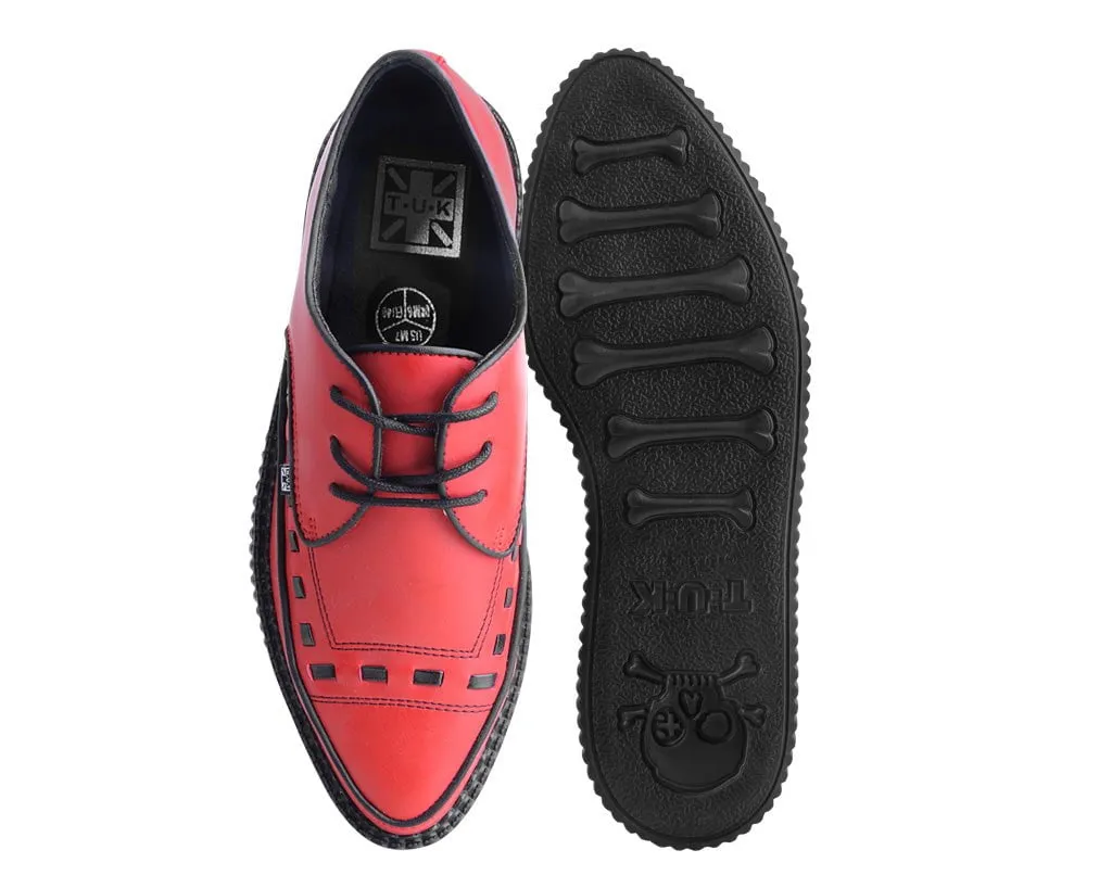 Red TUKskin? Lace Up Creeper