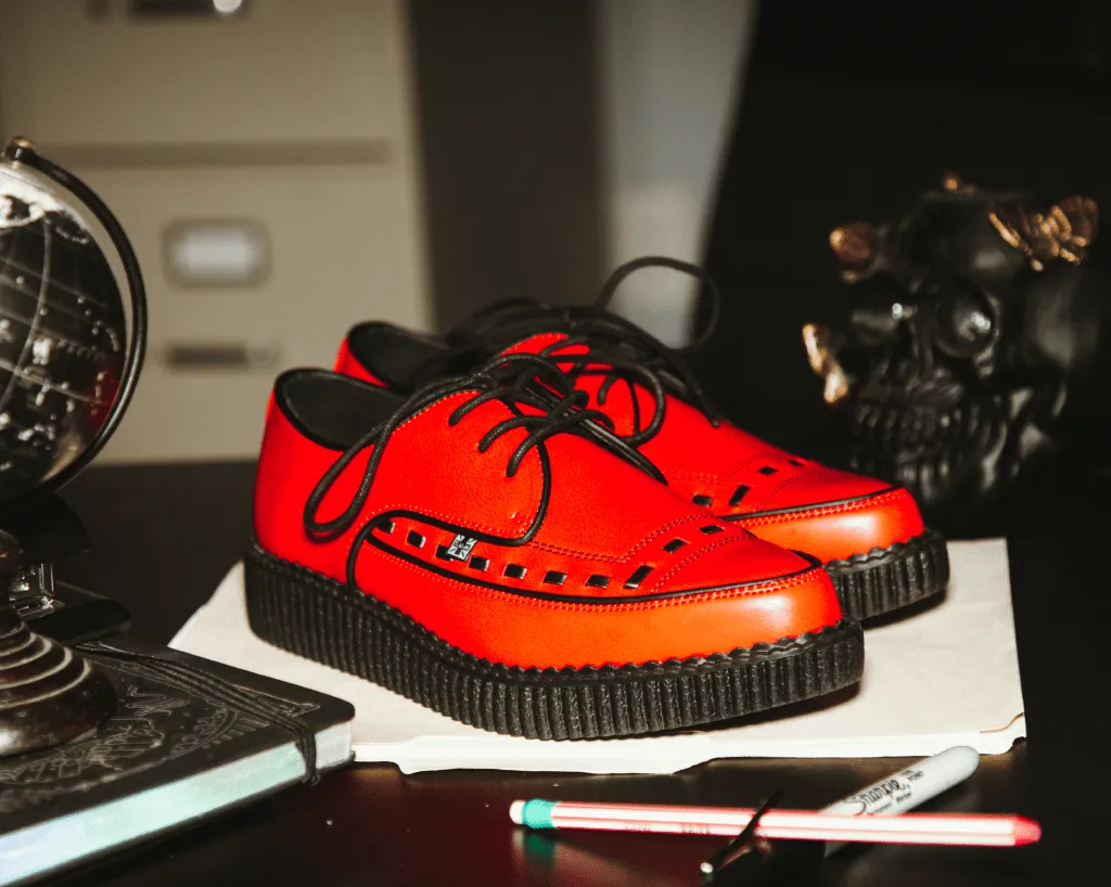 Red TUKskin? Lace Up Creeper