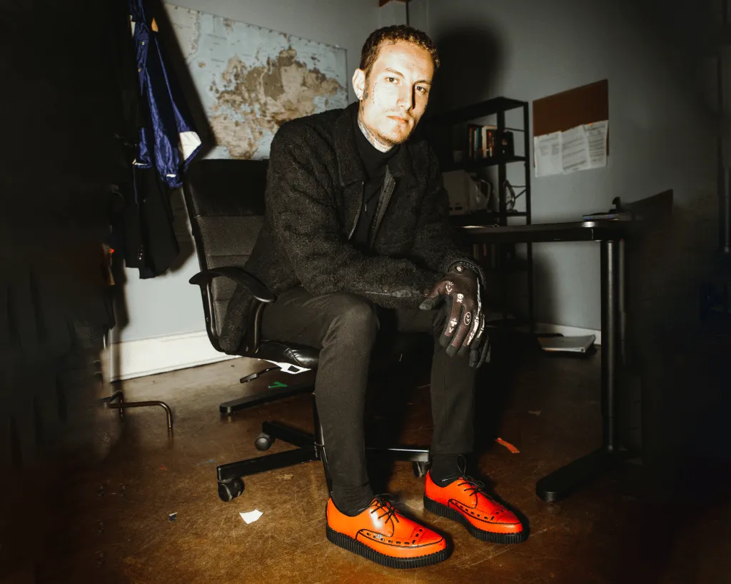 Red TUKskin? Lace Up Creeper