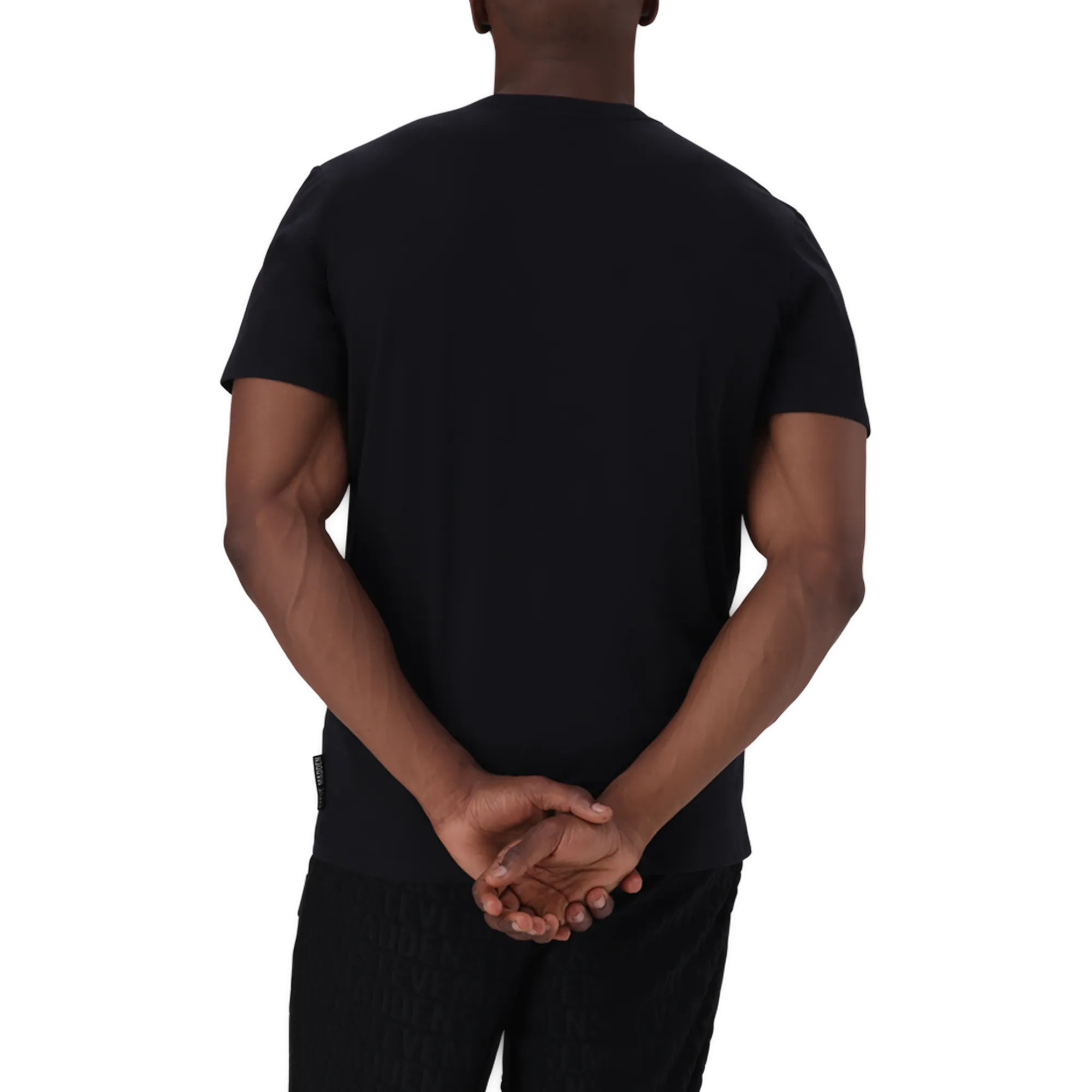 REECE BLACK CREW NECK T-SHIRT