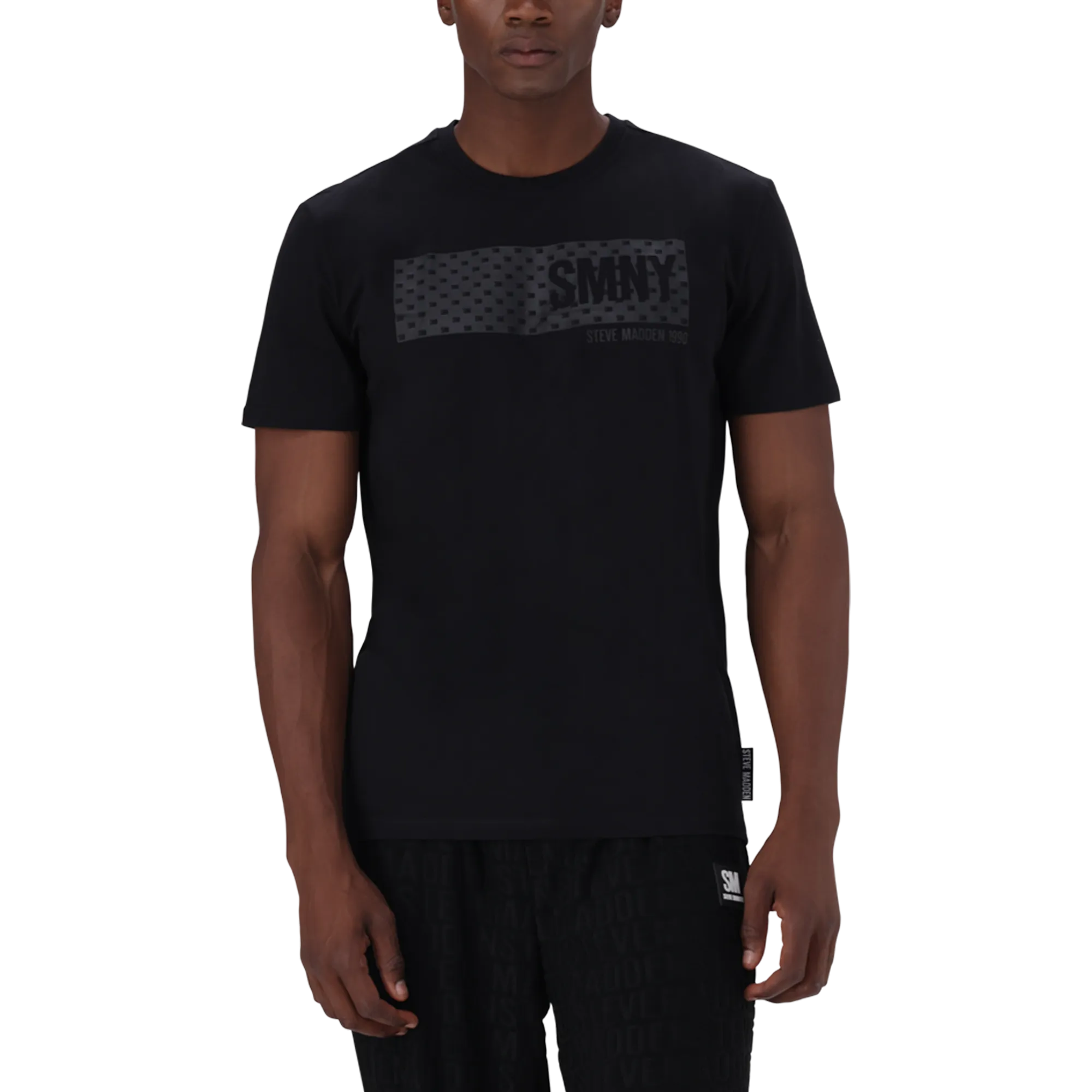 REECE BLACK CREW NECK T-SHIRT