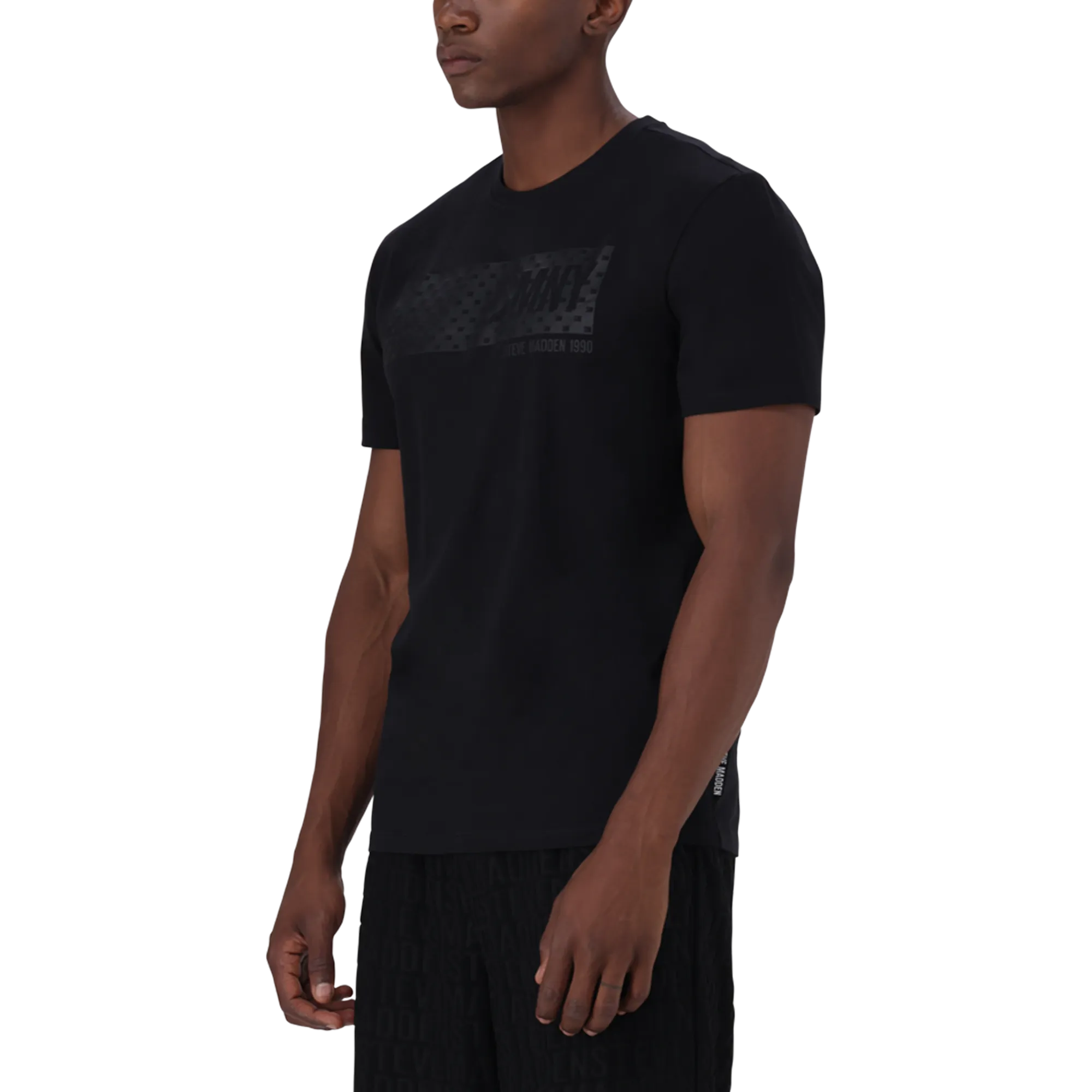 REECE BLACK CREW NECK T-SHIRT