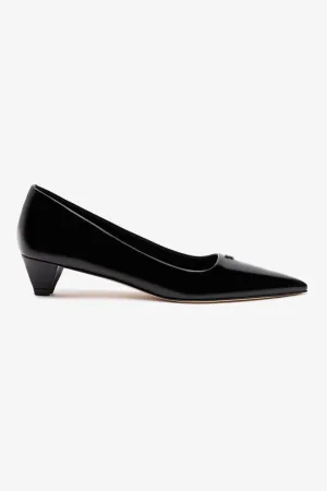 Ruth Pump In Black Box Leather