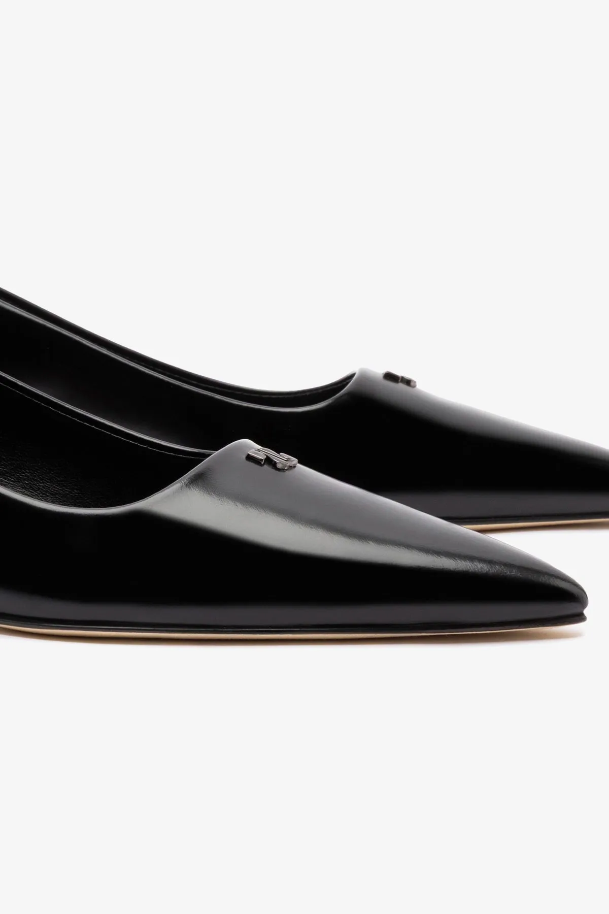 Ruth Pump In Black Box Leather