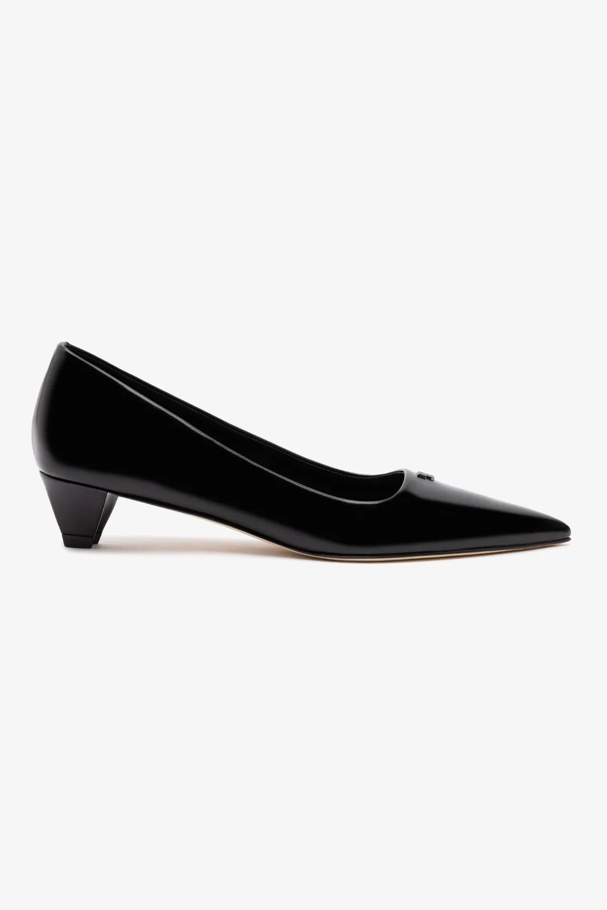 Ruth Pump In Black Box Leather